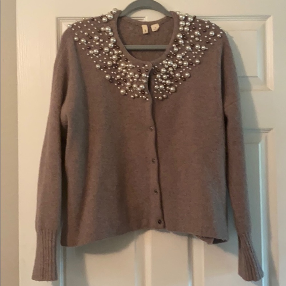 Anthropologie beaded cardigan